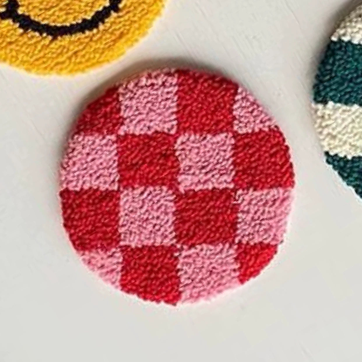 Rounded CheckerBoard Punch Needle Kit