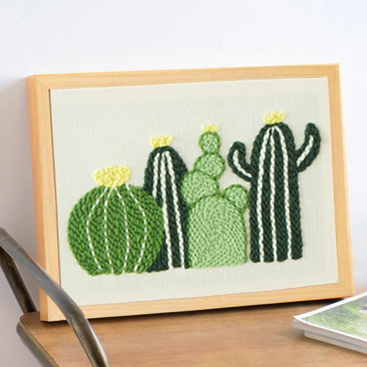 Desert Oasis Cactus Punch Needle Kit